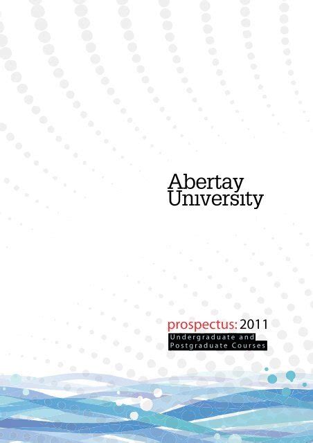 Prospectus University Of Abertay Dundee