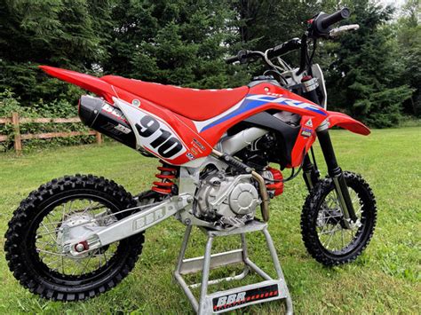 Bbr D3 Exhaust W Carbon End Cap 2019 Current Crf110f Factory Minibikes