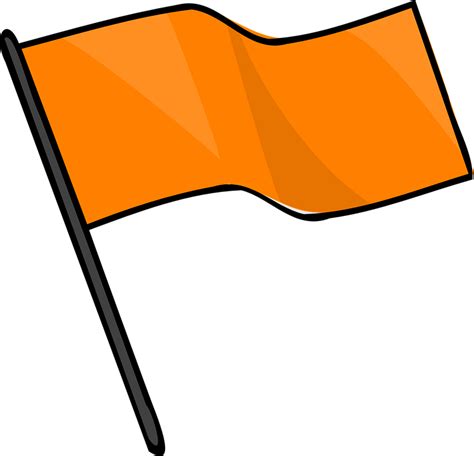 Plain Orange Flag | PNG All