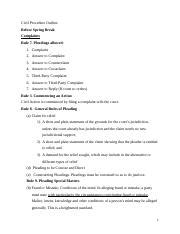 Civil Procedure Outline Boyden Docx Civil Procedure Outline Before