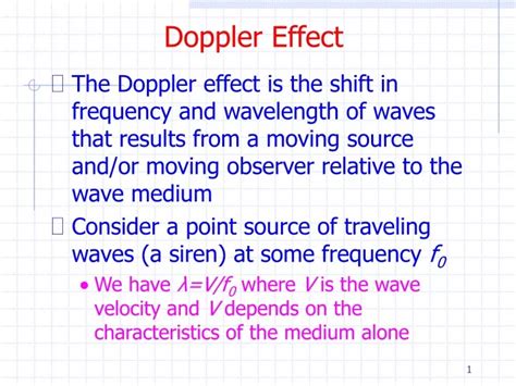 Ppt Doppler Effect Powerpoint Presentation Free Download Id 9520719