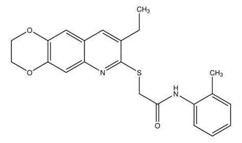 2 8 Ethyl 2 3 Dihydro 1 4 Dioxino 2 3 G Quinolin 7 Ylthio N O