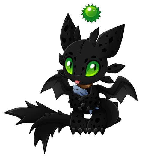 Chao Toothless The Night Fury By Extra Fenix On Deviantart