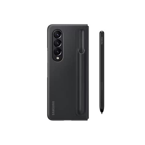 Samsung Galaxy Z Fold Standing Cover With S Pen Black Ef Of Pcbegww