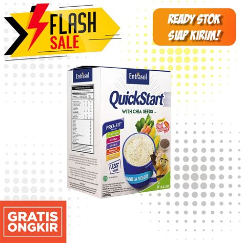 Jual Entrasol Quickstart Sereal Vanila X Gr Quick Start Chia