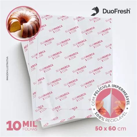 Papel Acoplado Duofresh Personalizado 1 Cor 50x60 10000