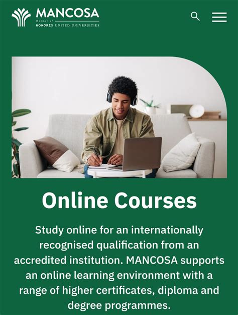 Study Online Courses with MANCOSA: Quality Education at Your Fingertips ...