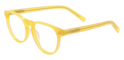 Laiken Oval Prescription Glasses Yellow Womens Eyeglasses Payne