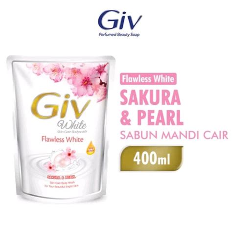 Jual Giv Flawless White Sakura Pearl Ml Body Wash Sabun Mandi