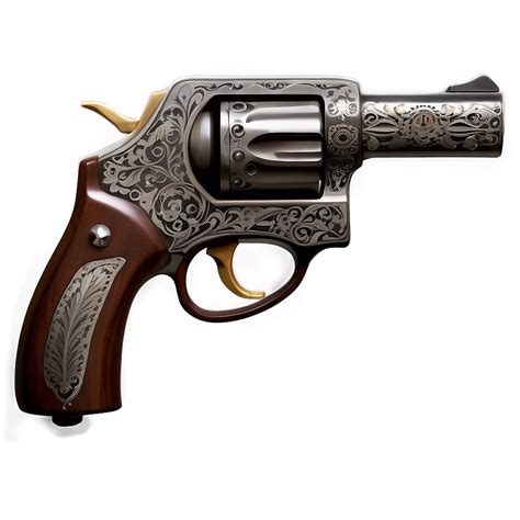 Download Engraved Pistol Png Decorative Firearm 62