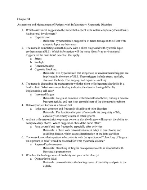 Chapter 34 Pu Practice Questions With Rationales Chapter 34