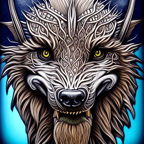 Wulver Scottish Mythical Creature Graphic · Creative Fabrica