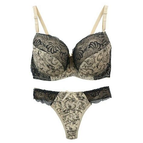 Womens Sexy Foral Lace Push Up Bra Sets Extreme Padded Lingerie Panties Set Abcd Ebay