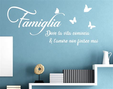 Sticker Design Vi Presenta Adesivi Murali Frasi Famiglia Farfalle Amore