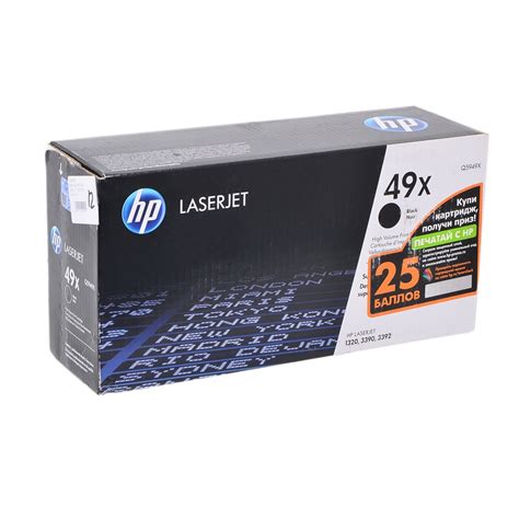 Картридж HP 49X - Q5949X оригинальный черный купить на lazerka.net Л001517