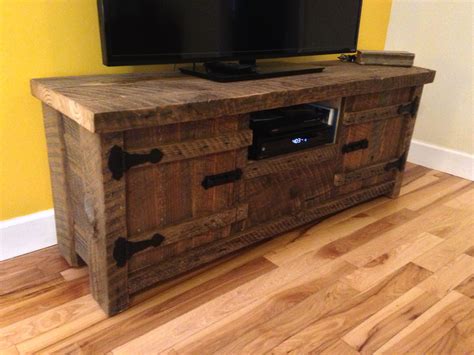 Old Barnwood Entertainment Center Entertainment Console Decor Wood Entertainment Center Rustic