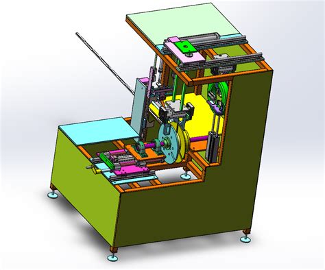 【非标数模】pvc管缠绕包装机3d数模图纸 Solidworks18设计solidworks 仿真秀干货文章