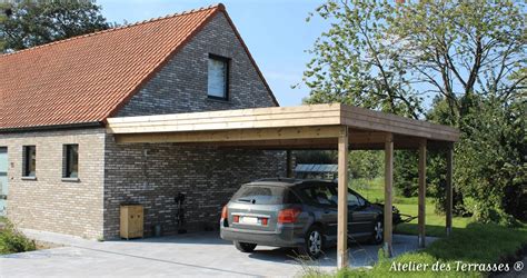 Carports voiture bois sur mesure Quimper Finistère Morbihan