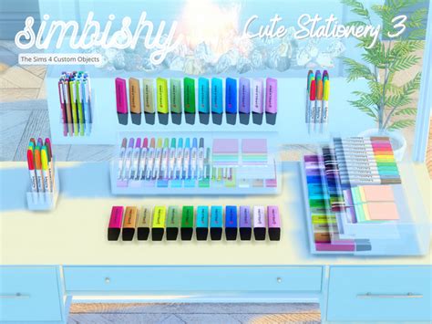 The Sims Resource Cute Stationery Set 3