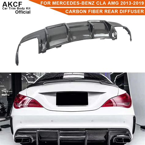 Carbon Fiber Bumper Rear Diffuser For Mercedes Benz Cla Class C117 W117