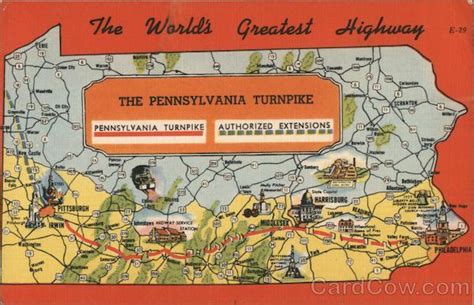 The Pennsylvania Turnpike Postcard