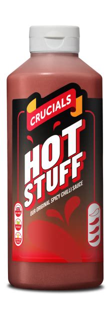 Crucials Hot Stuff Squeezy Sauce 500ml Russells British Store