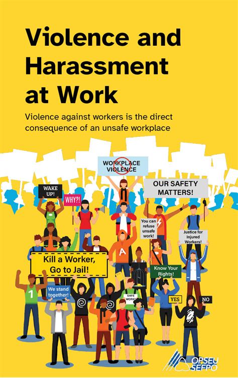 Violence And Harassment At Work Violence Against Workers Is The Direct Consequence Of An Unsafe