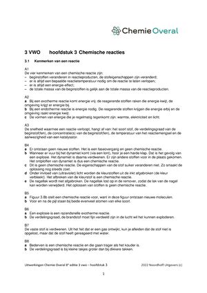 Chemie Overal 3V H5 Uitwerkingen Uitwerkingen Chemie Overal 8e Editie