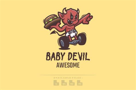 Baby Devil Logo Graphic By Maikofarazhatta · Creative Fabrica