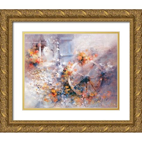 Haenraets Willem 14x12 Gold Ornate Wood Framed With Double Matting