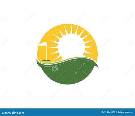 Plantilla Del Vector Del Logotipo Del Icono Del Golf Ilustraci N Del