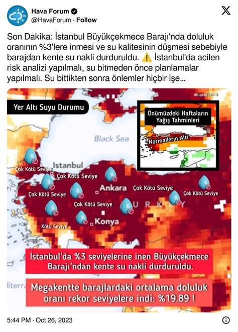 İstanbul da Susuzluk Krizi Başlıyor Büyükçekmece Barajı ndan Su Nakli