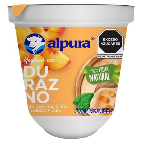 Yoghurt Batido Alpura Con Durazno 125 G Bodega Aurrera Despensa A Tu