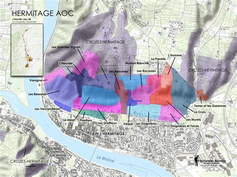 Hermitage Wine Map