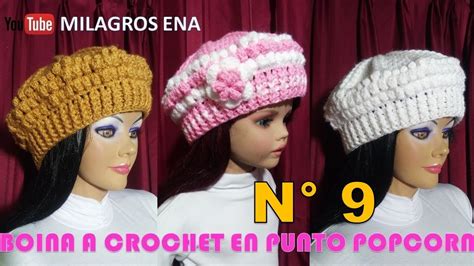 Como Hacer Una Boina De Punto Pin En Boinas Tejidas A Crochet O Ganchillo