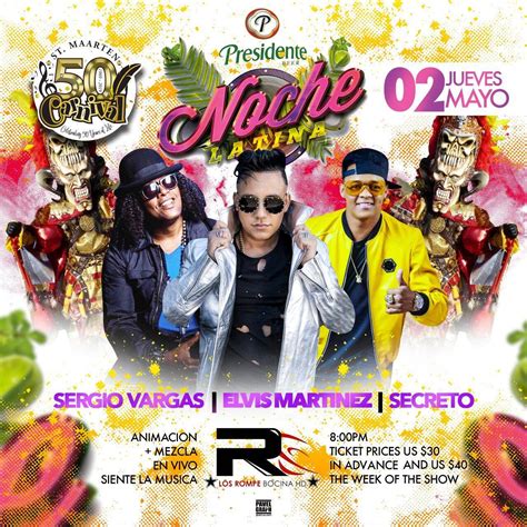 Noche Latina St Maarten Events