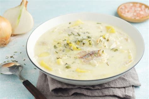 Cullen Skink, Traditional Fish Soup, Scottish Cuisine Stock Photo ...