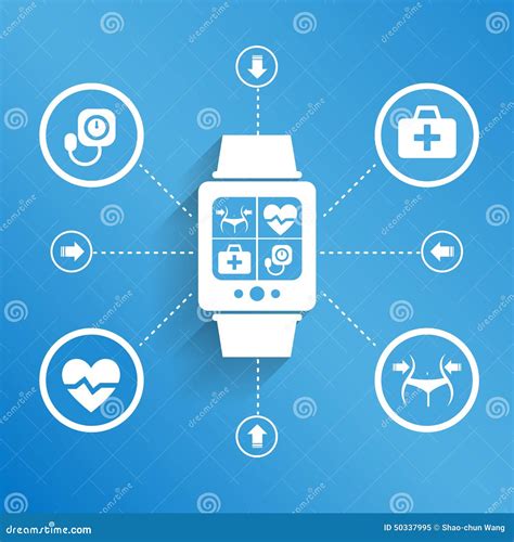 Wearable Device For Health Stock Vector Illustration Of Icon