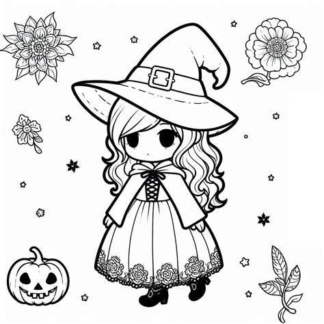 Desenhos De Foto De Bruxa De Halloween Para Colorir E Imprimir Colorironlinecom