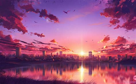 Anime Sunset K Wallpapers Wallpaper Cave