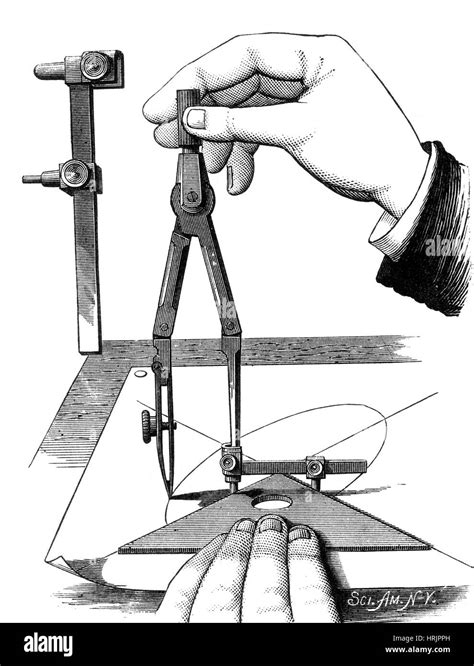 Technical Drawing Tools Stock Photo Alamy