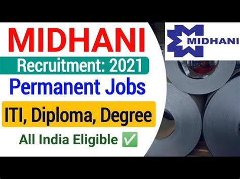 Midhani Recruitment Midhani Vacancy Online Form Midhani New