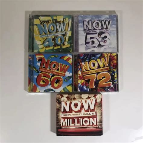 Now Thats What I Call Music Cd Bundle 40 53 60 72 And Million 5 Albums 11