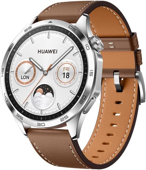 Huawei Watch Gt 4 46 Mm Smartwatch Up To 2 Weeks Battery Life Android And Ios Calorie