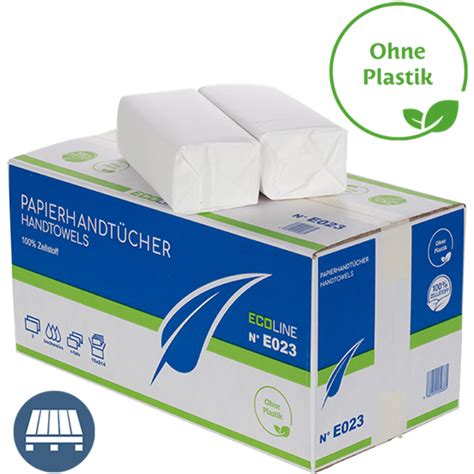 Papierhandtücher kaufen günstig ökologisch ohne Plastik Verpackung