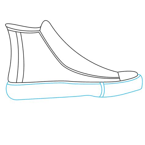 How To Draw A Converse Shoe Step By Step Drawing Tutorials