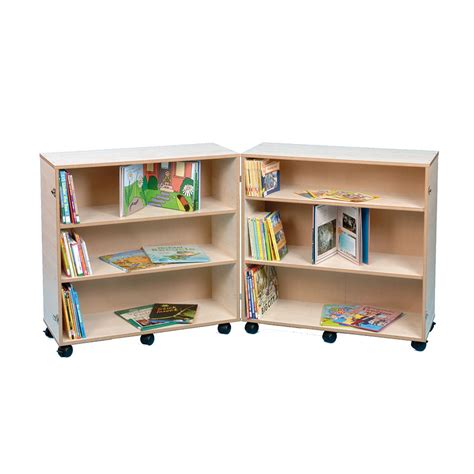 Free Standing Classroom Hinged 3 Shelf Unit