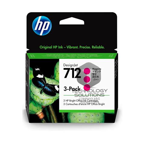 Cartucho De Tinta HP 712 Paquete De 3 29 Ml Magenta DesignJet