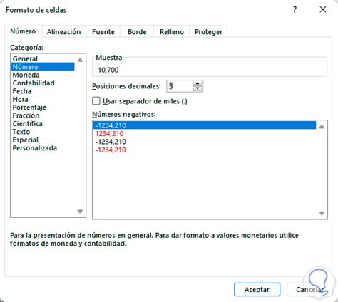 Cómo quitar o poner Decimales Excel Solvetic