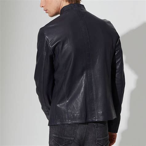 Yosemite Leather Jacket Navy Blue S Iparelde Burak And Espana